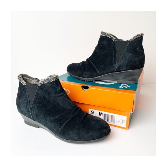 Sporto Bootie Black Suede SZ 9 - Picture 1 of 8